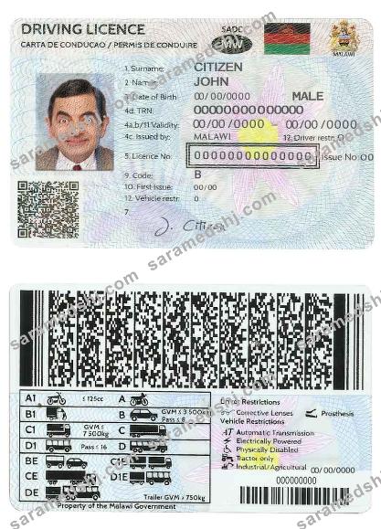 Malawi driving license